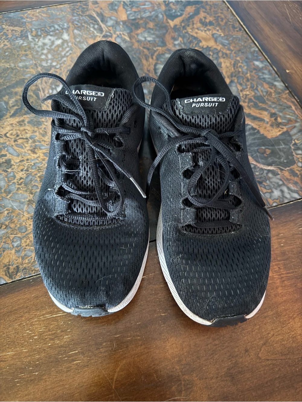 Under Armour Black Mesh Athletic Sneakers